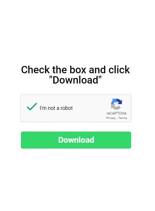 Отметьте капчу и нажмите «Скачать».