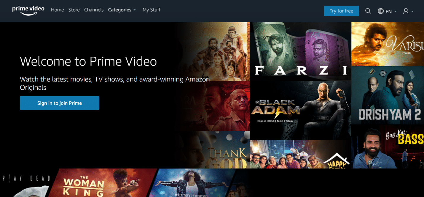 Amazon Prime Vidéo. 26 meilleures applications de films gratuites pour Firestick