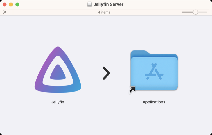 Файл Jellyfin DMG на macOS Ventura