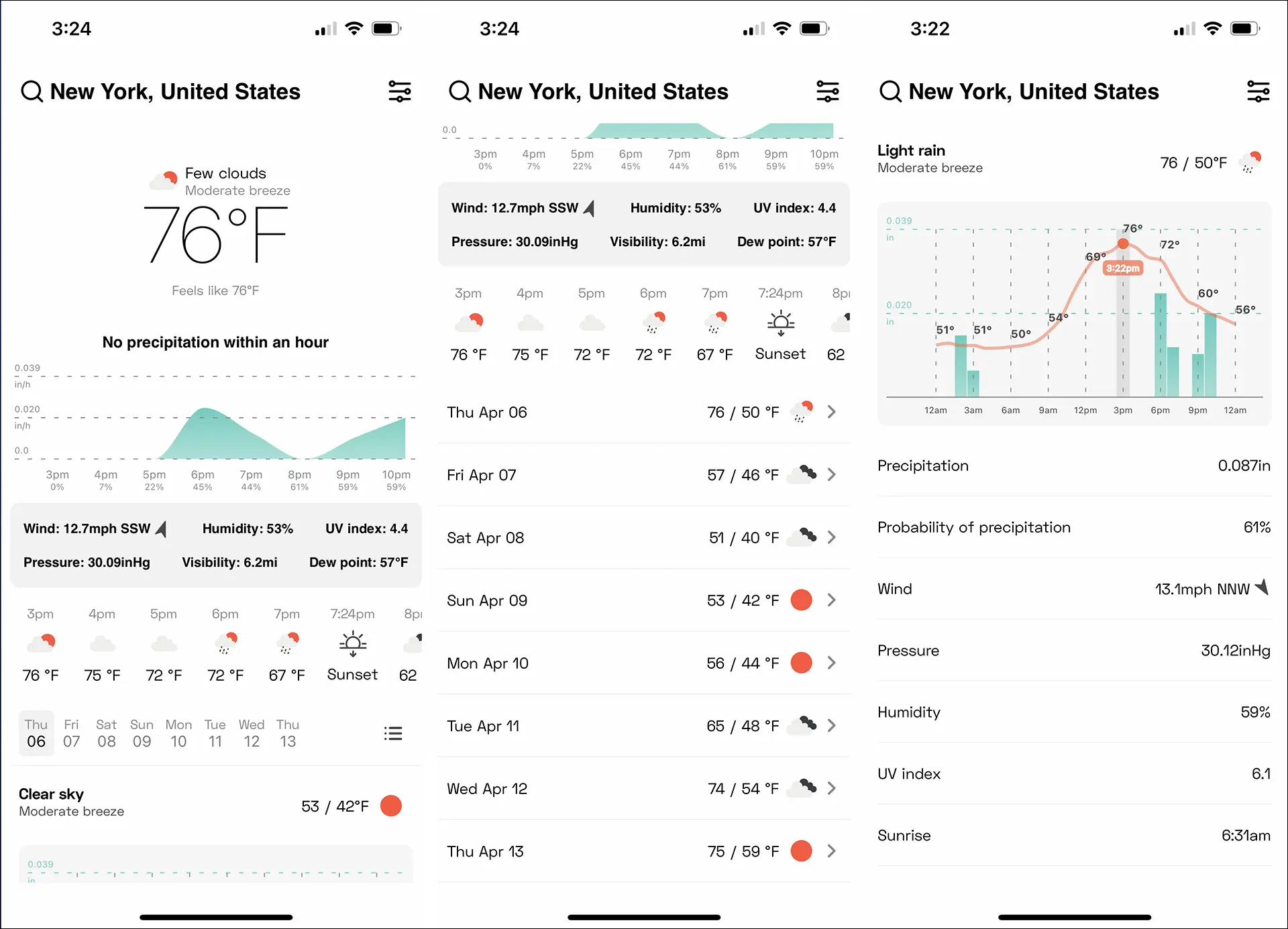 OpenWeather アプリを紹介する画像。