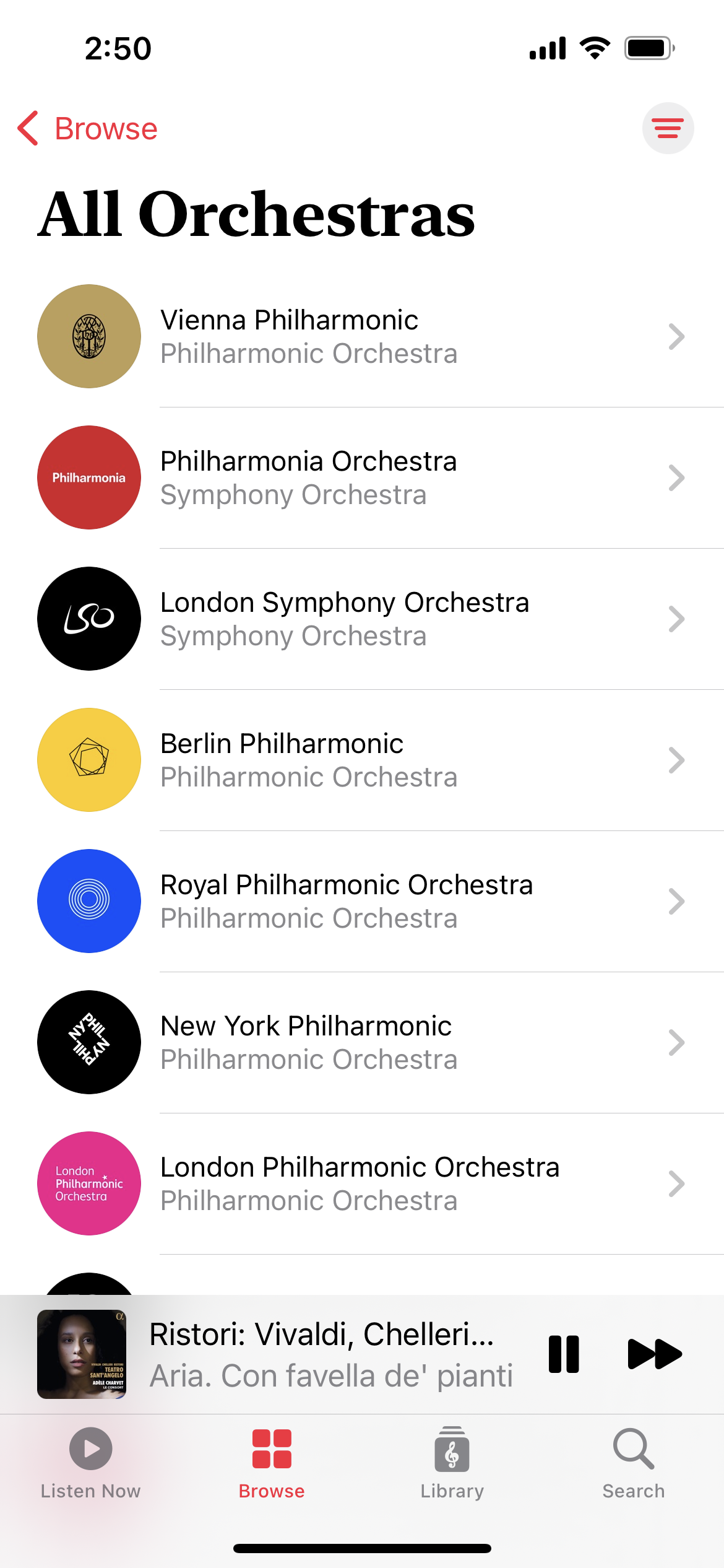 Apple Music Klasik Semua Orkestra