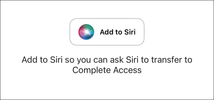 「Siriに追加」ショートカット