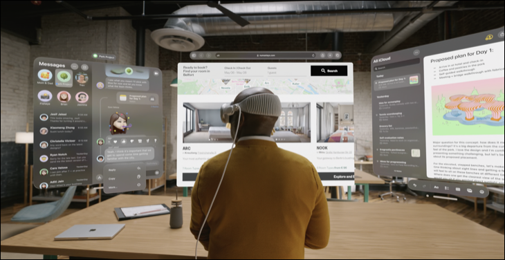 Verwendung von Apple Vision Pro für die Arbeit