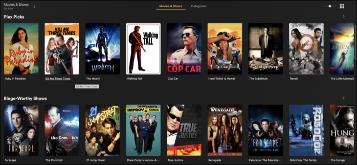 Diffusez des films et des émissions de télévision gratuitement avec Plex