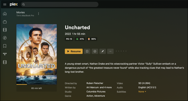 ดาวน์โหลดหน้าปก คำอธิบาย และข้อมูลเมตาใน Plex