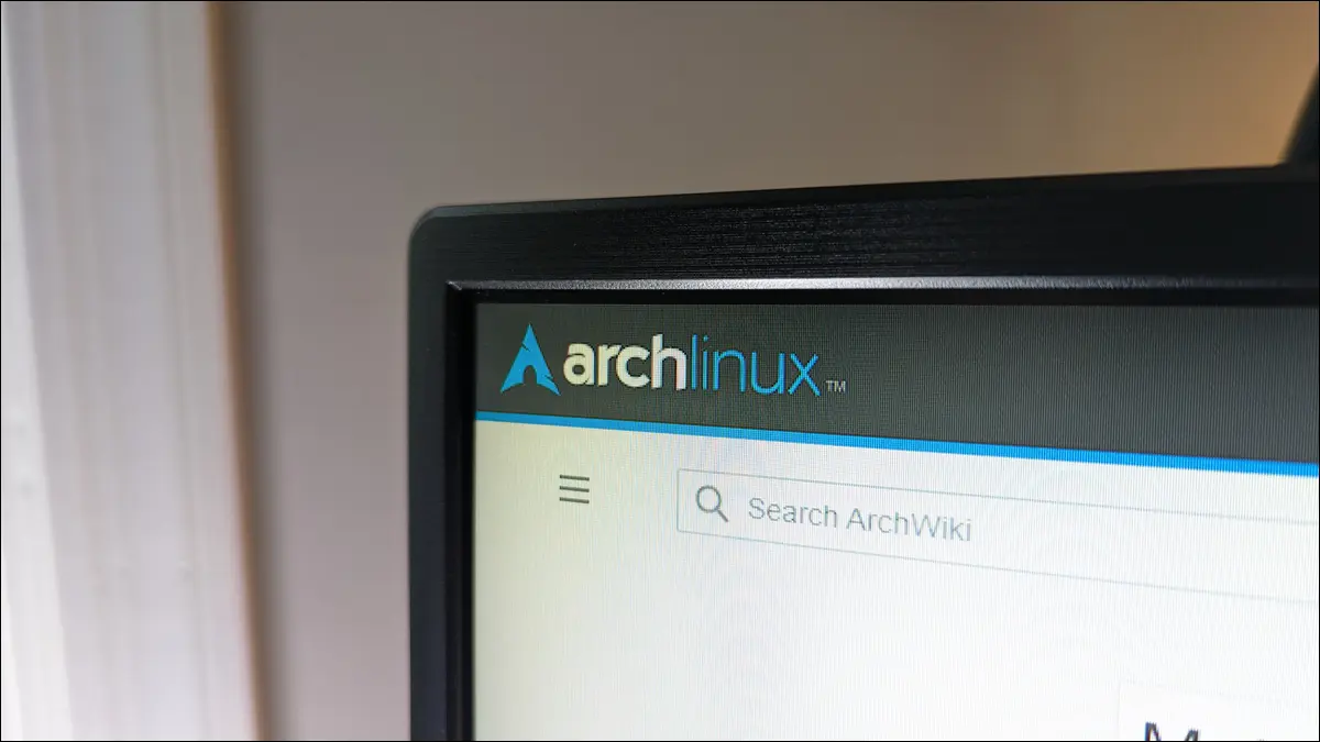 Logotipo Arch Linux no site ArchWiki.