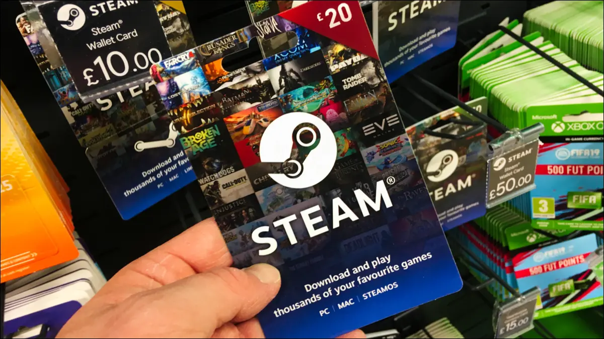 Cartes-cadeaux Steam.