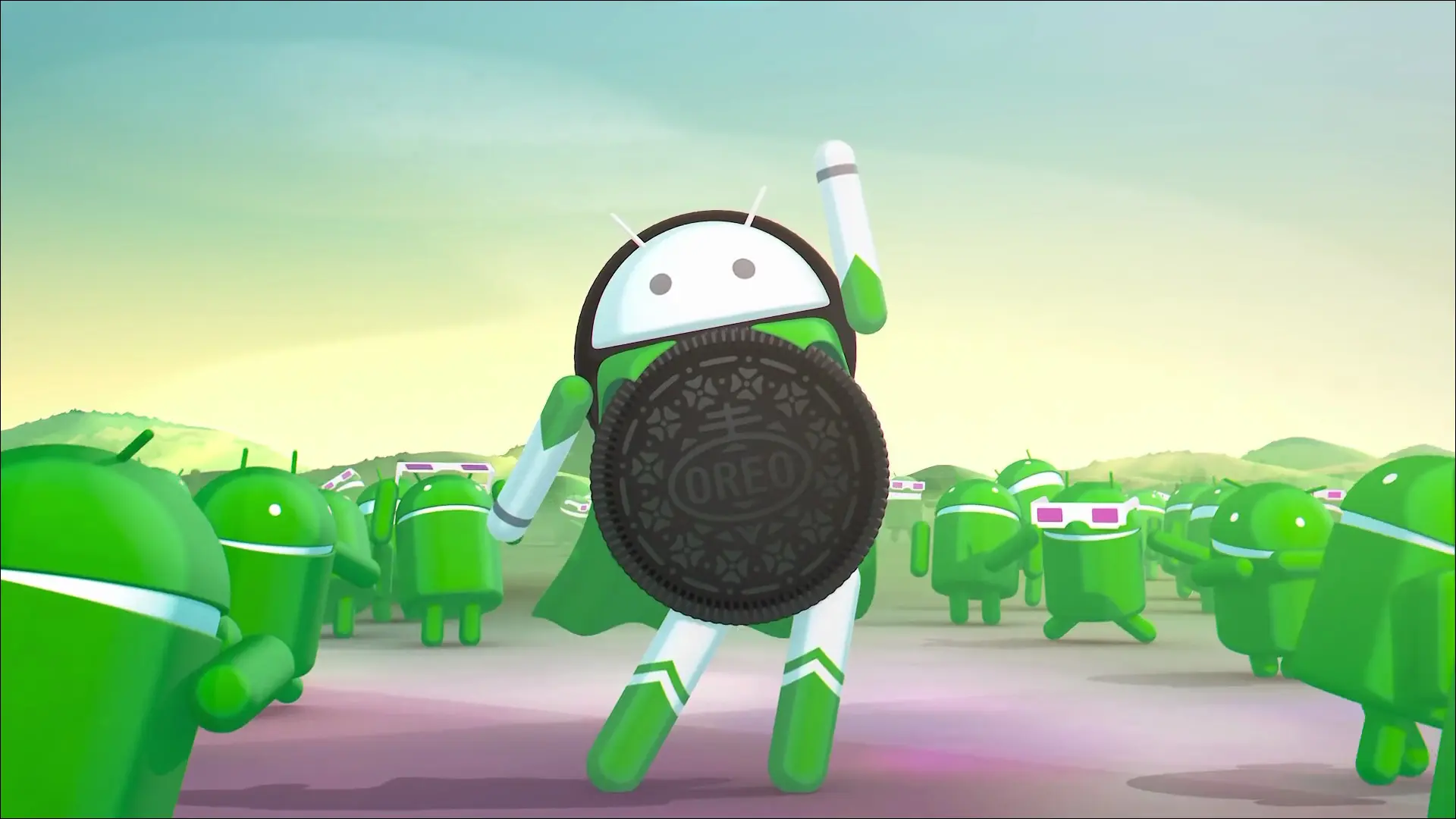 robô Android Oreo