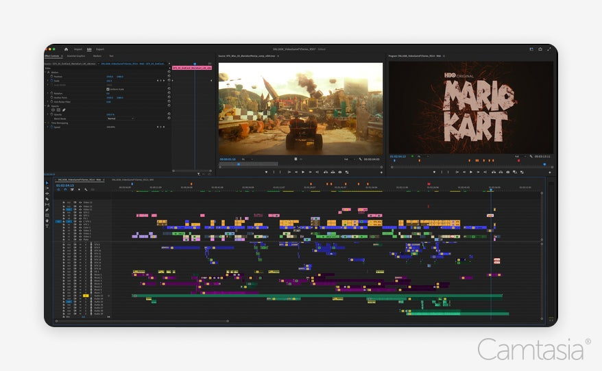 Interfaccia di Adobe Premiere Pro