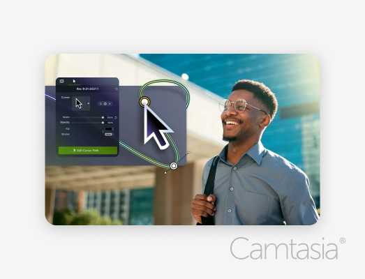 Camtasia 中箭頭定制器的圖像。